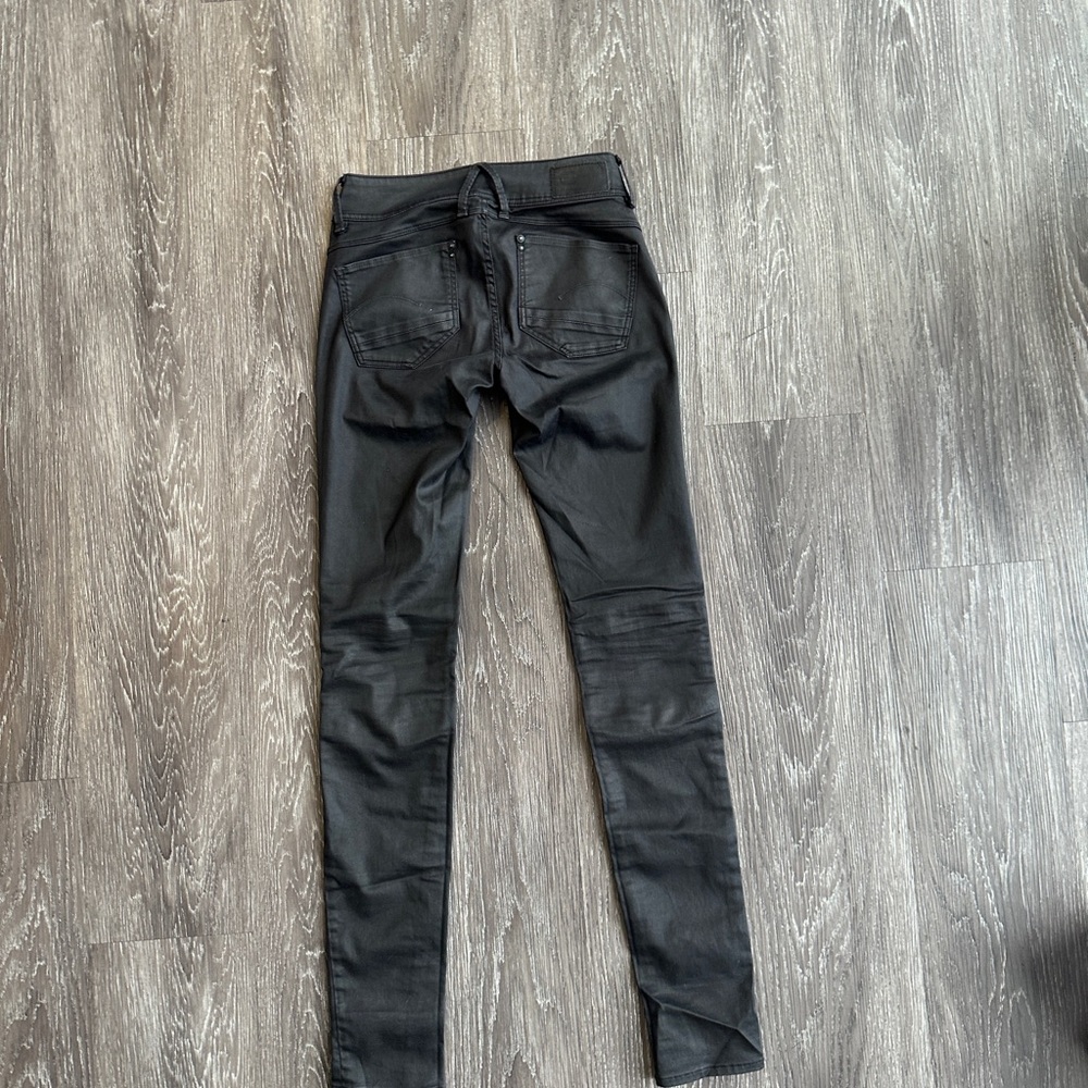 G-Star RAW Lynn Custom Zip Mid Skinny Jeans Black Size 24 - Picture 10 of 17